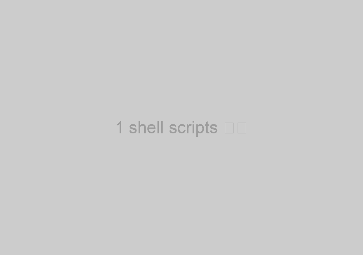 1 shell scripts 入門